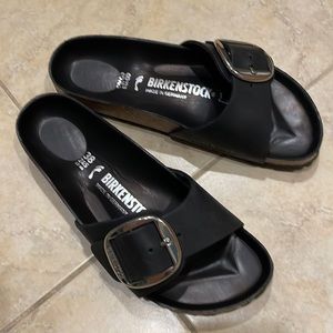 Madrid Big Buckle Slide Sandal
